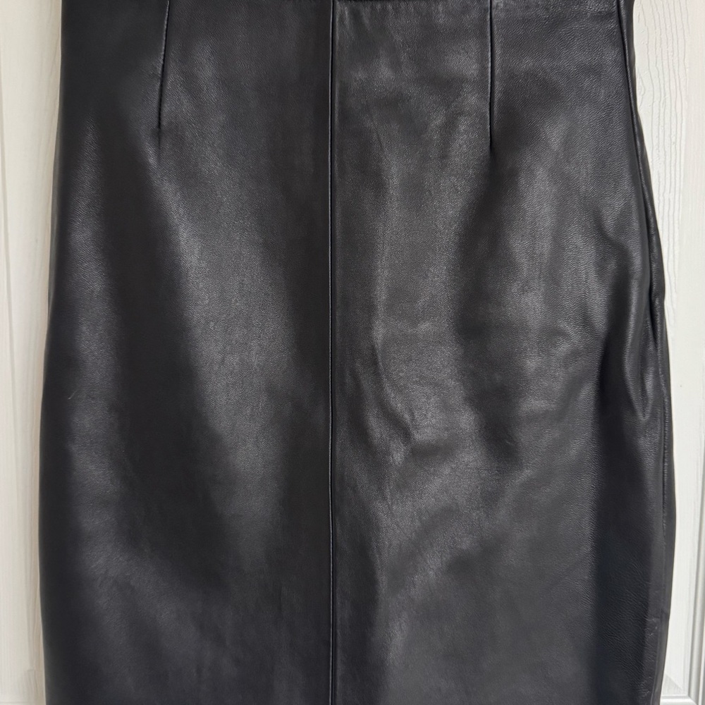 Colebrook and Co. Black Leather Skirt Size 8